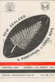 Pontypool & Cross Keys v New Zealand 1954 rugby  Programmes